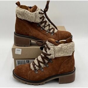 NWT!! Clarks Roseleigh Sky Women's Dark Tan Suede Casual Dress Boots - Size 7.5